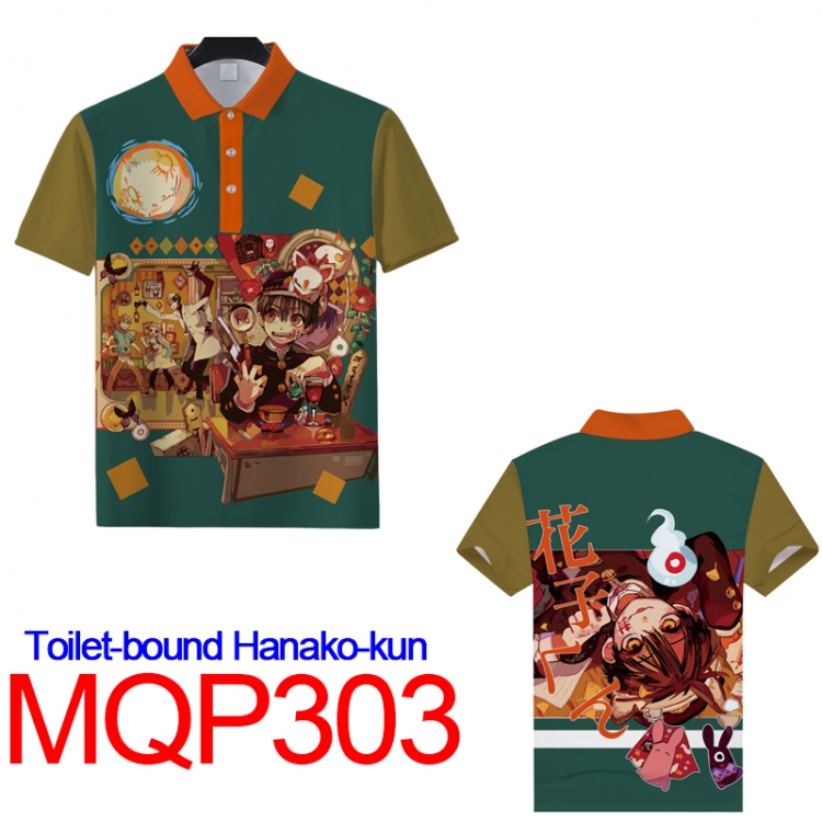 Toilet-Bound Hanako-kun Full color POLO lapel short sleeve t-shirt M L XL XXL XXXL  MQP303