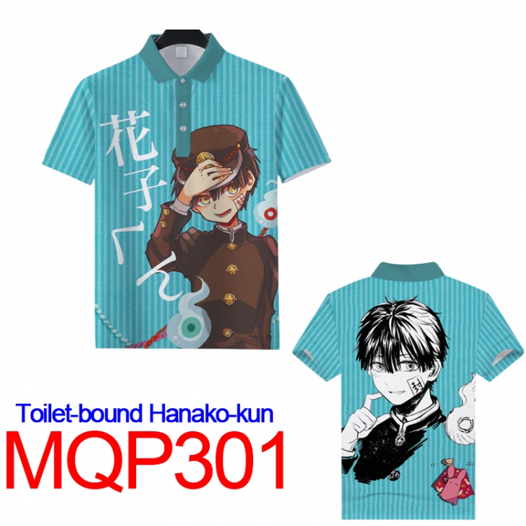 Toilet-Bound Hanako-kun Full color POLO lapel short sleeve t-shirt M L XL XXL XXXL MQP 301