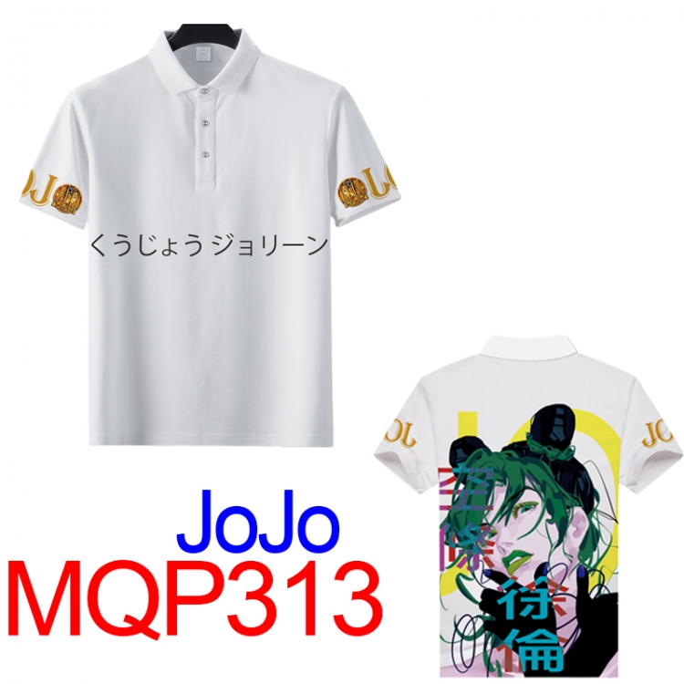 JoJos Bizarre Adventure Full color POLO lapel short sleeve t-shirt M L XL XXL XXXL MQP313