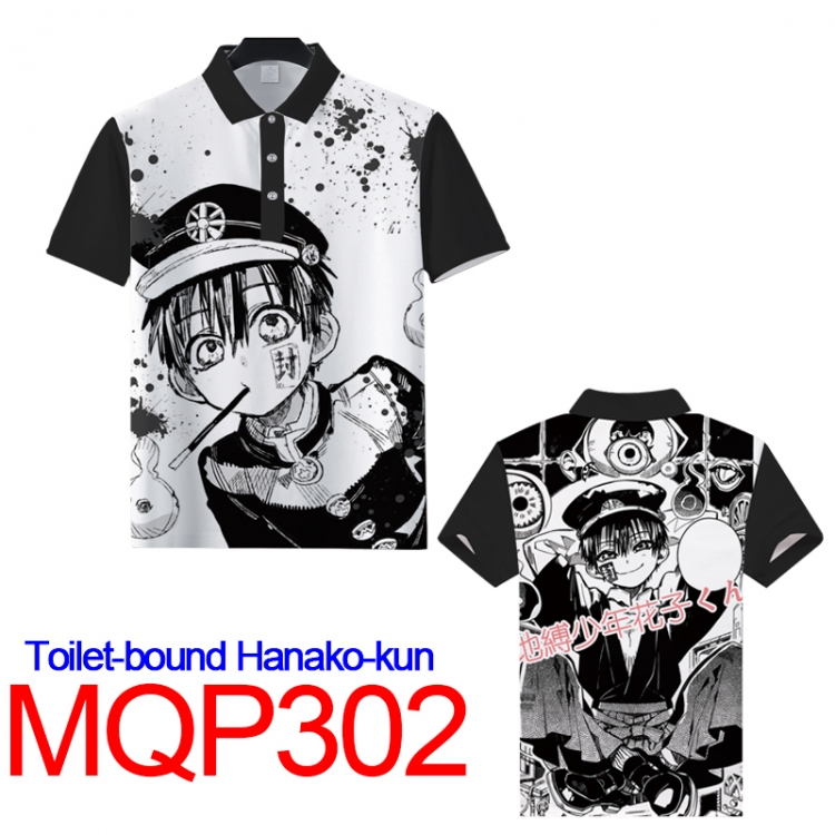 Toilet-Bound Hanako-kun Full color POLO lapel short sleeve t-shirt M L XL XXL XXXL MQP302