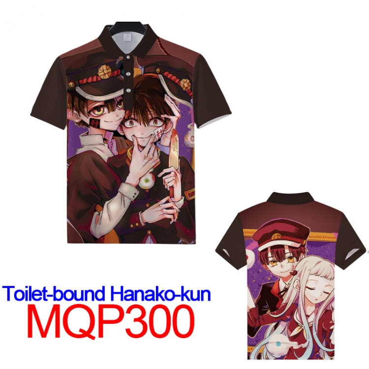 Toilet-Bound Hanako-kun Full color POLO lapel short sleeve t-shirt M L XL XXL XXXL MQP300