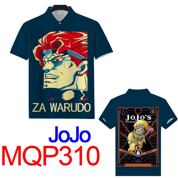 JoJos Bizarre Adventure Full color POLO lapel short sleeve t-shirt M L XL XXL XXXL MQP310