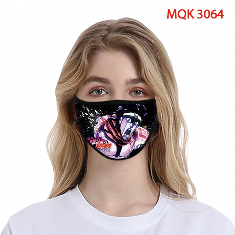 JoJos Bizarre Adventure Color printing Space cotton Masks price for 5 pcs MQK-3064