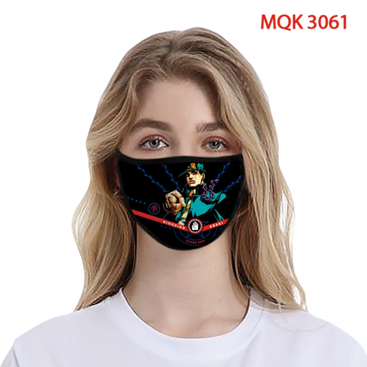 JoJos Bizarre Adventure Color printing Space cotton Masks price for 5 pcs
