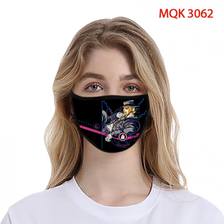 JoJos Bizarre Adventure Color printing Space cotton Masks price for 5 pcs MQK-3062