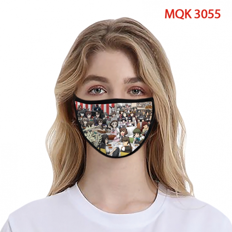 Kantai Collection Color printing Space cotton Masks price for 5 pcs MQK3055