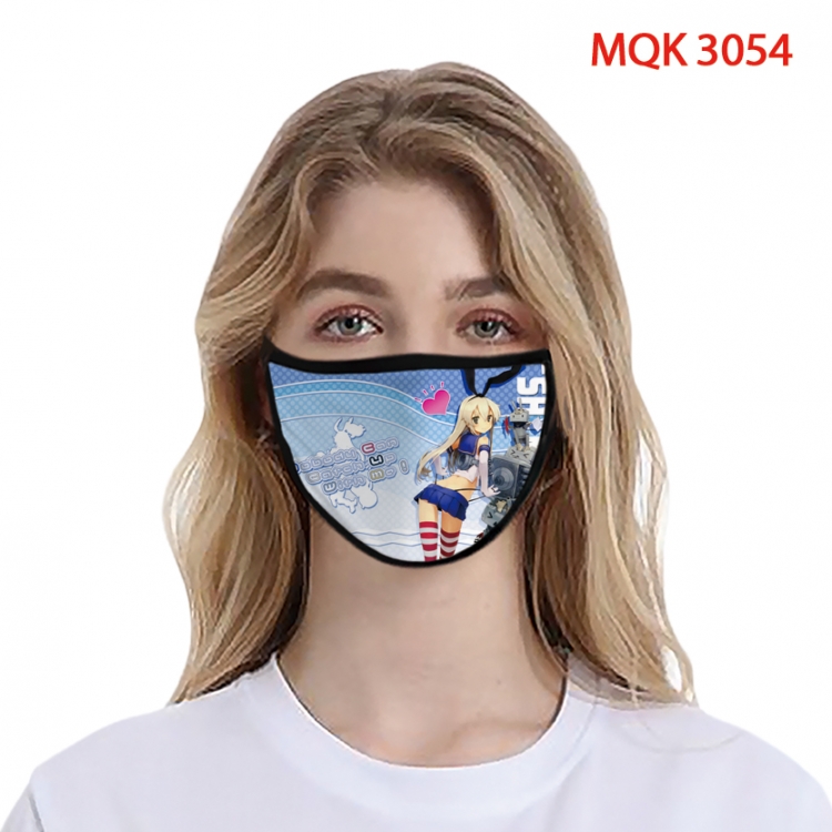 Kantai Collection Color printing Space cotton Masks price for 5 pcs MQK3054
