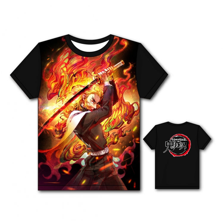 Demon Slayer Kimets Full color printing flower short sleeve T-shirt S-5XL, 8 sizes GM44