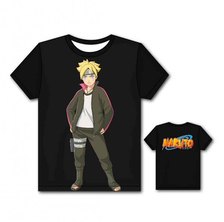 Naruto Full color printing flower short sleeve T-shirt S-5XL, 8 sizes HY26