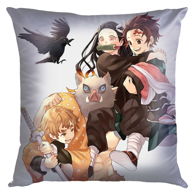 Demon Slayer Kimets Anime Double-sided full color pillow cushion 45X45CM G4-234 NO FILLING