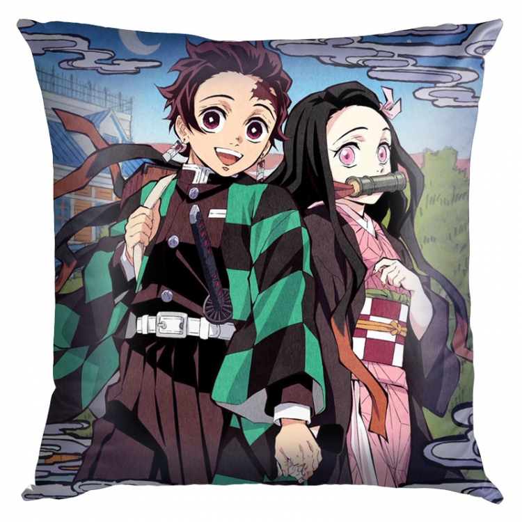 Demon Slayer Kimets Anime Double-sided full color pillow cushion 45X45CM G4-256 NO FILLING
