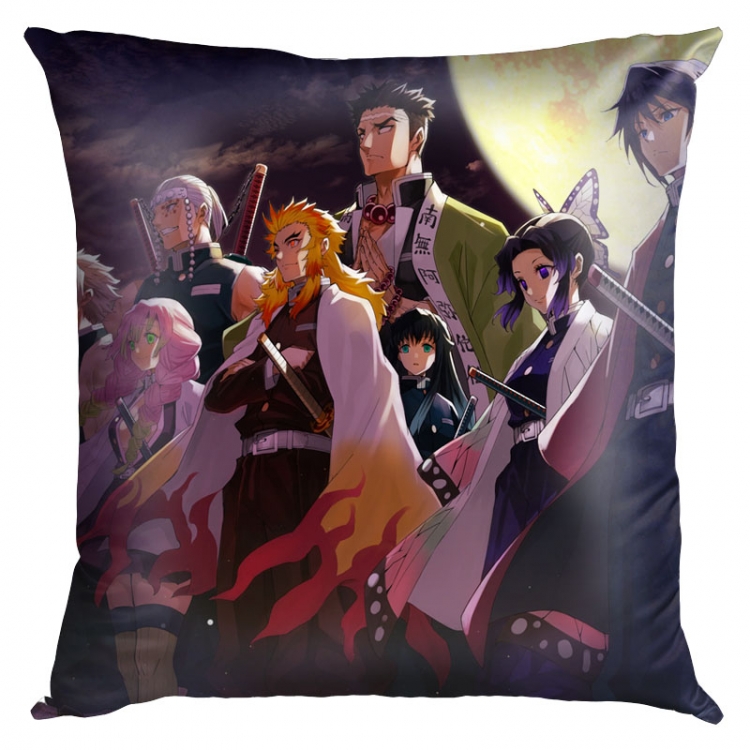 Demon Slayer Kimets Anime Double-sided full color pillow cushion 45X45CM  G4-250 NO FILLING