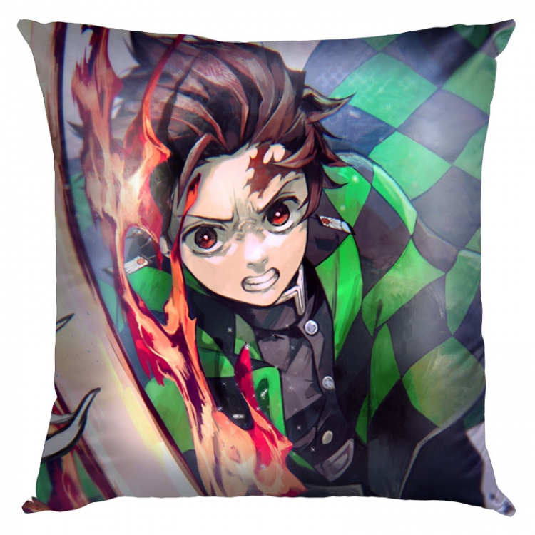 Demon Slayer Kimets Anime Double-sided full color pillow cushion 45X45CM G4-221 NO FILLING