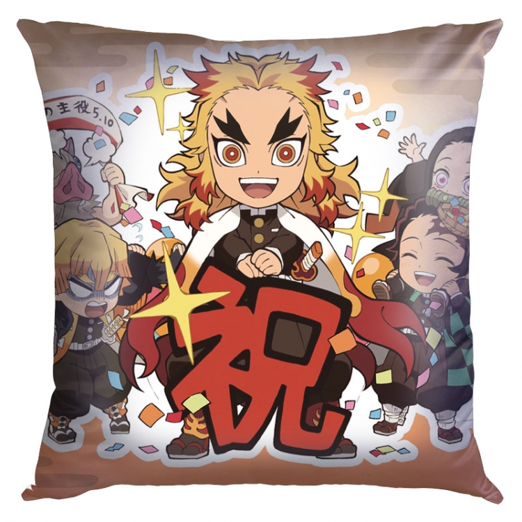 Demon Slayer Kimets Anime Double-sided full color pillow cushion 45X45CM G4-254 NO FILLING