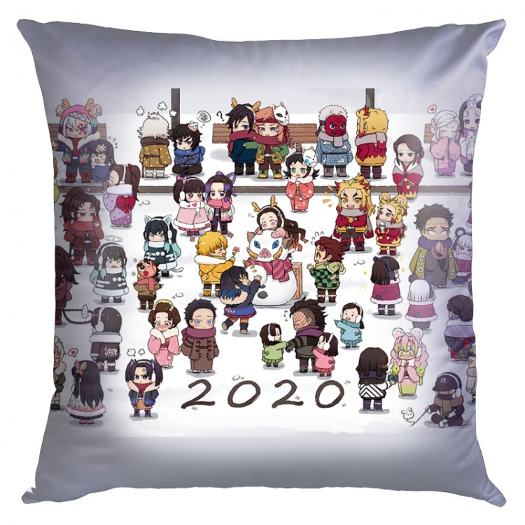 Demon Slayer Kimets Anime Double-sided full color pillow cushion 45X45CM G4-242 NO FILLING