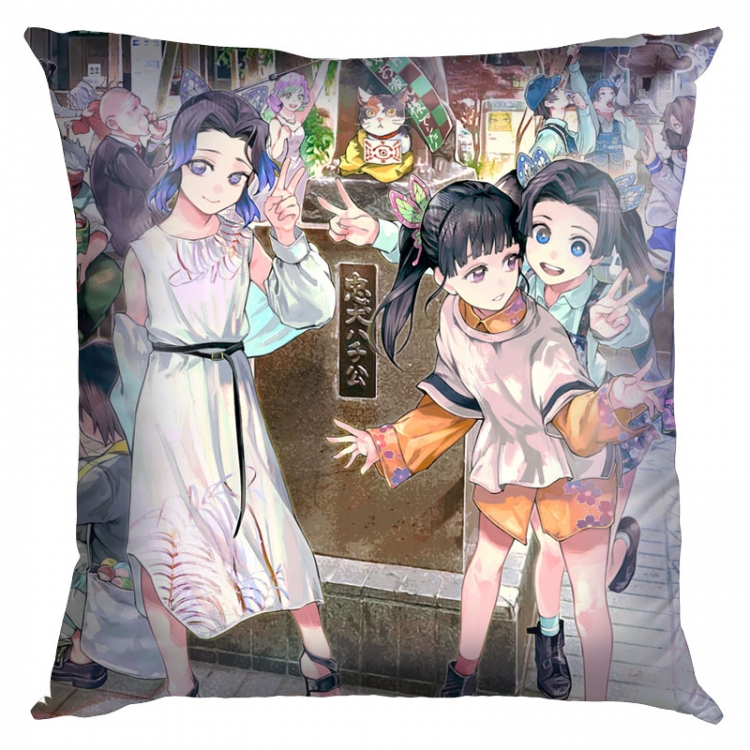 Demon Slayer Kimets Anime Double-sided full color pillow cushion 45X45CM  G4-257 NO FILLING