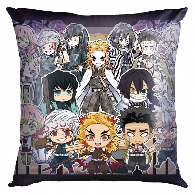 Demon Slayer Kimets Anime Double-sided full color pillow cushion 45X45CM  G4-246 NO FILLING