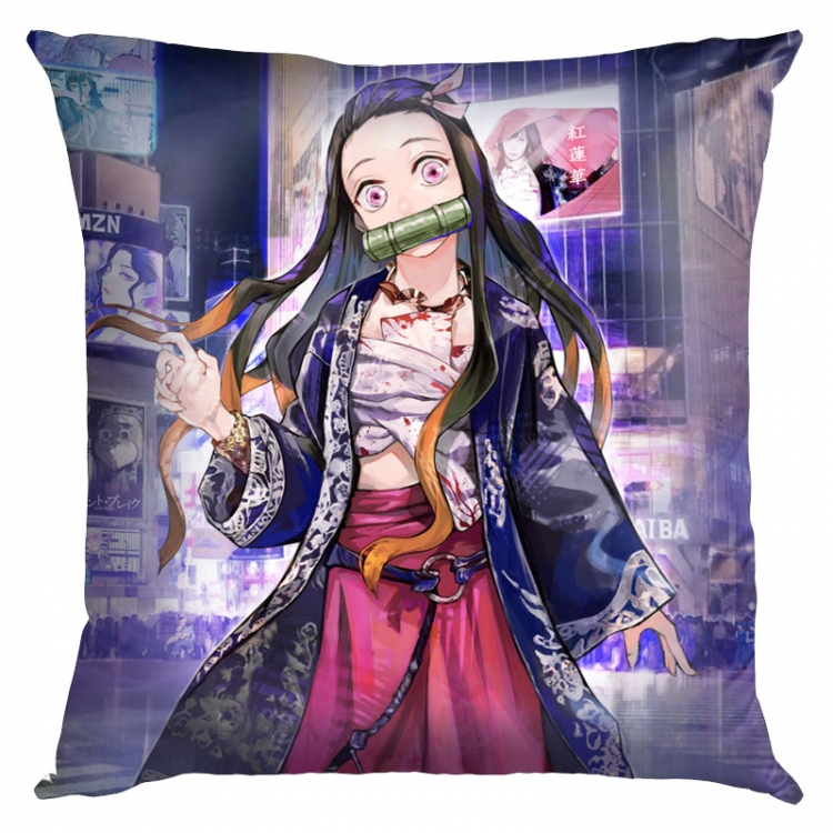 Demon Slayer Kimets Anime Double-sided full color pillow cushion 45X45CM G4-264 NO FILLING