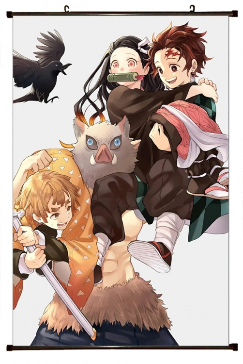 Demon Slayer Kimets Plastic pole cloth painting Wall Scroll 60X90CM preorder 3 days G4-234