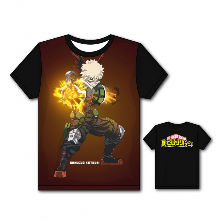 My Hero Academia Full color printing flower short sleeve T-shirt S-5XL, 8 sizes