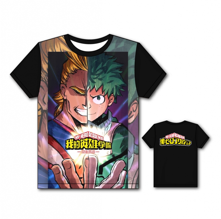 My Hero Academia Full color printing flower short sleeve T-shirt S-5XL, 8 sizes