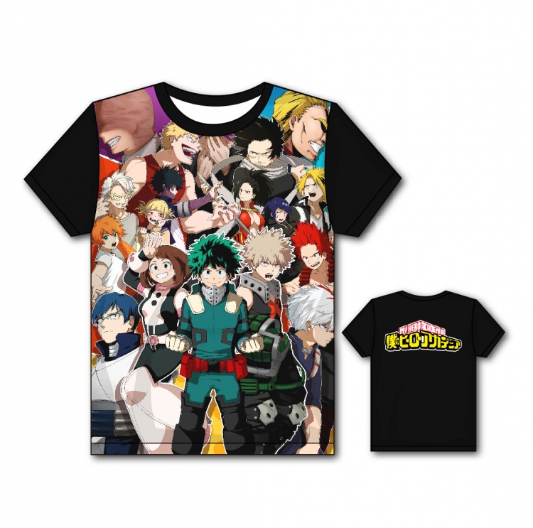 My Hero Academia Full color printing flower short sleeve T-shirt S-5XL, 8 sizes MH60