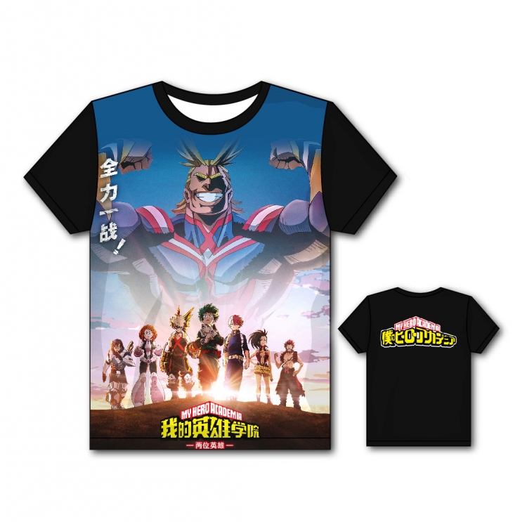 My Hero Academia Full color printing flower short sleeve T-shirt S-5XL, 8 sizes MH41