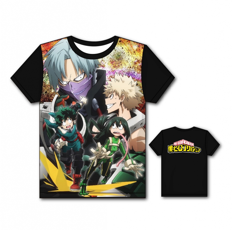 My Hero Academia Full color printing flower short sleeve T-shirt S-5XL, 8 sizes MH20