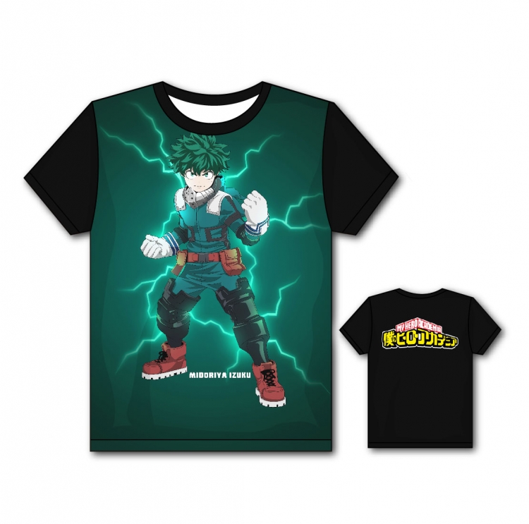 My Hero Academia Full color printing flower short sleeve T-shirt S-5XL, 8 sizes MH43