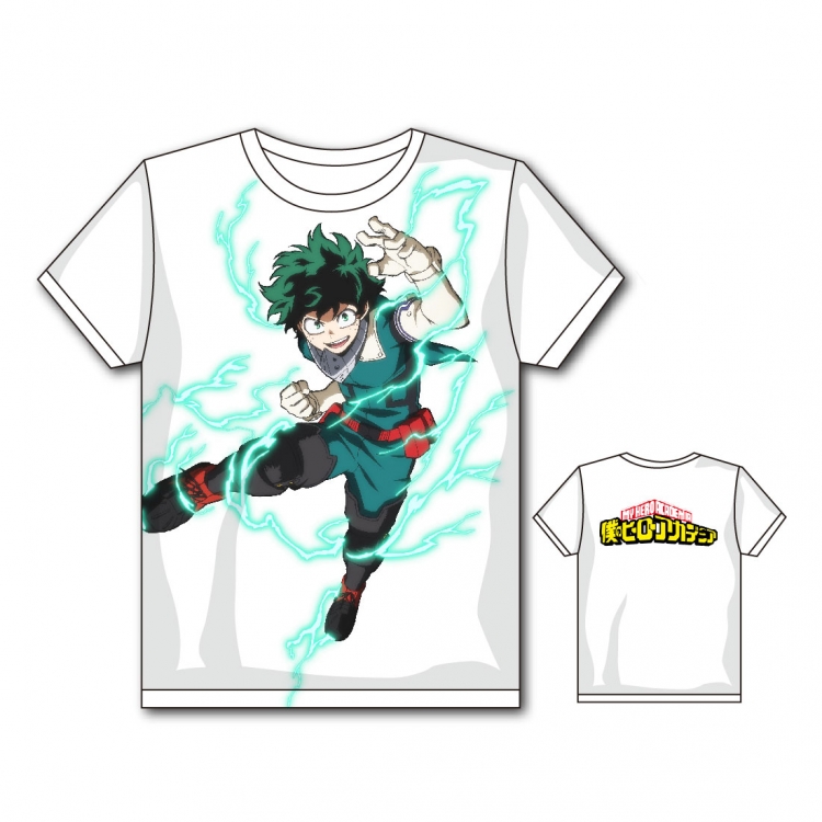 My Hero Academia Full color printing flower short sleeve T-shirt S-5XL, 8 sizes MH30