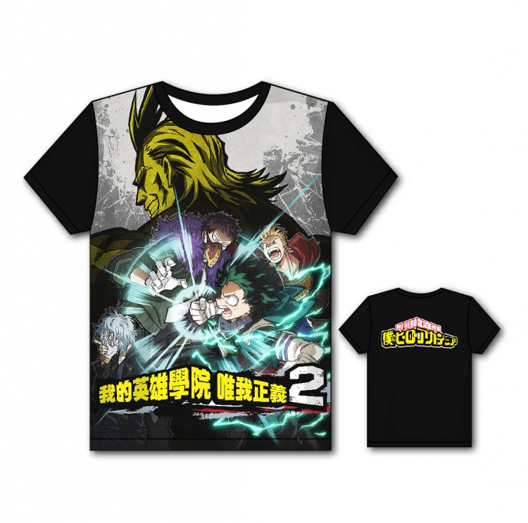 My Hero Academia Full color printing flower short sleeve T-shirt S-5XL, 8 sizes MH49