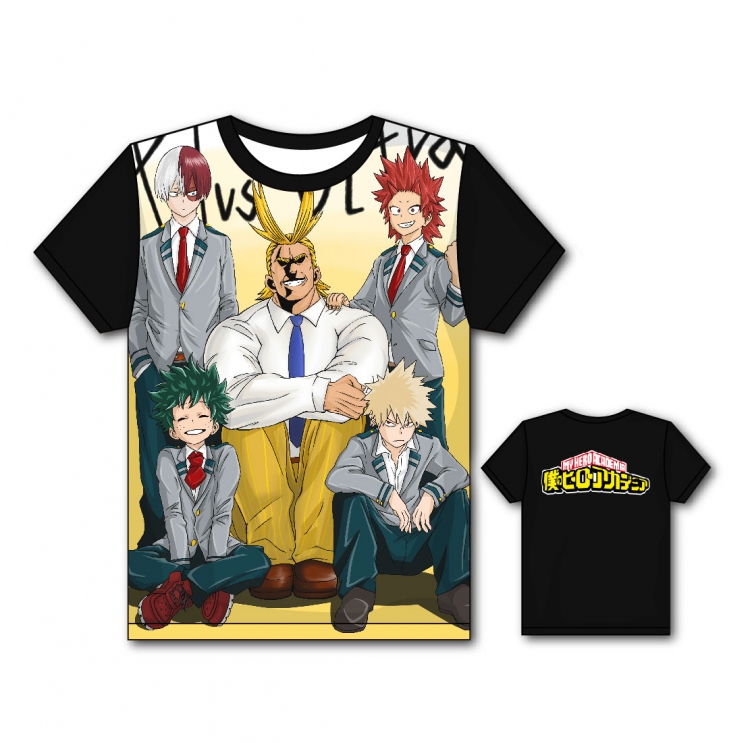 My Hero Academia Full color printing flower short sleeve T-shirt S-5XL, 8 sizes MH61