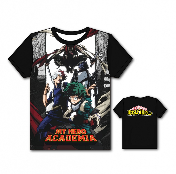 My Hero Academia Full color printing flower short sleeve T-shirt S-5XL, 8 sizes MH25