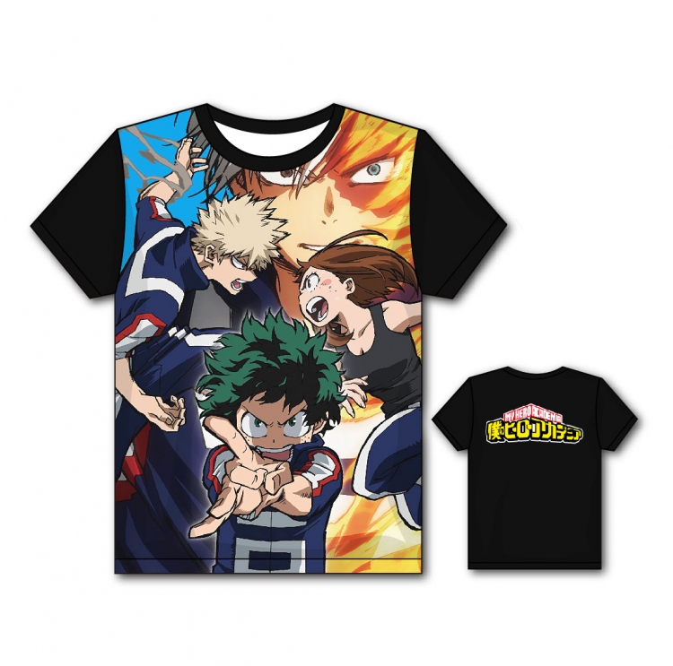 My Hero Academia Full color printing flower short sleeve T-shirt S-5XL, 8 sizes MH18