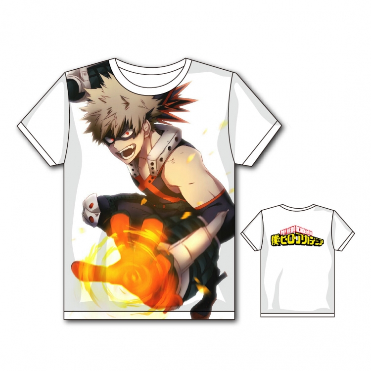 My Hero Academia Full color printing flower short sleeve T-shirt S-5XL, 8 sizes MH39