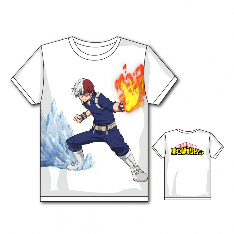 My Hero Academia Full color printing flower short sleeve T-shirt S-5XL, 8 sizes MH33