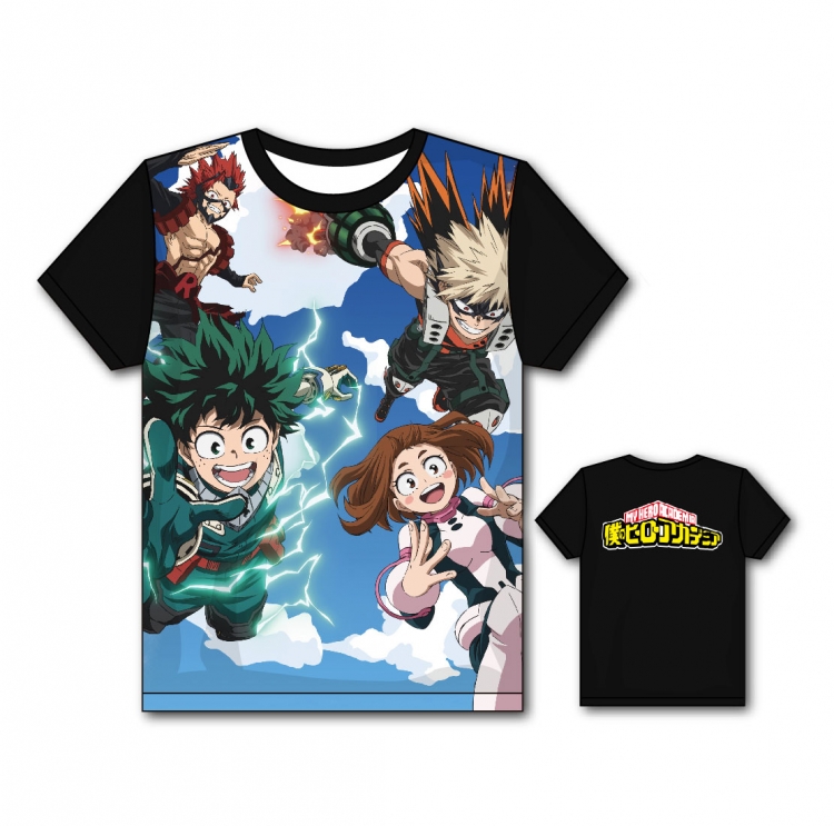 My Hero Academia Full color printing flower short sleeve T-shirt S-5XL, 8 sizes MH62