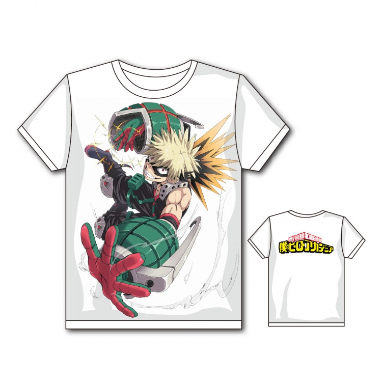 My Hero Academia Full color printing flower short sleeve T-shirt S-5XL, 8 sizes MH37