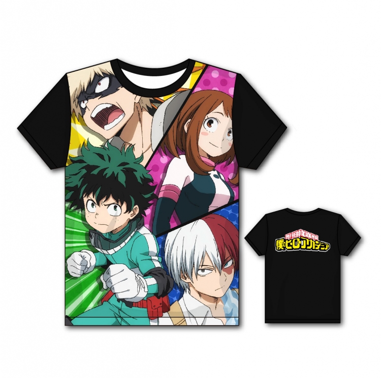 My Hero Academia Full color printing flower short sleeve T-shirt S-5XL, 8 sizes MH7