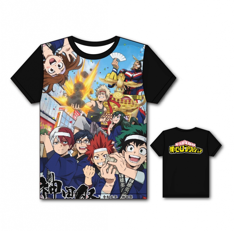 My Hero Academia Full color printing flower short sleeve T-shirt S-5XL, 8 sizes MH26