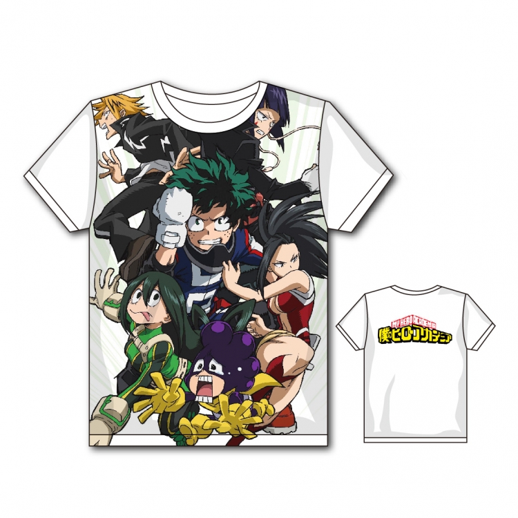 My Hero Academia Full color printing flower short sleeve T-shirt S-5XL, 8 sizes MH15