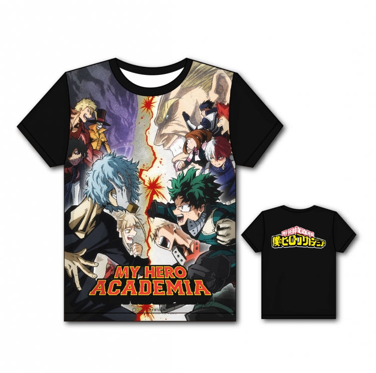 My Hero Academia Full color printing flower short sleeve T-shirt S-5XL, 8 sizes MH22