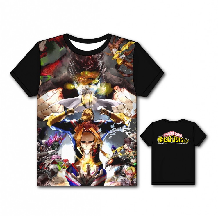 My Hero Academia Full color printing flower short sleeve T-shirt S-5XL, 8 sizes MH51