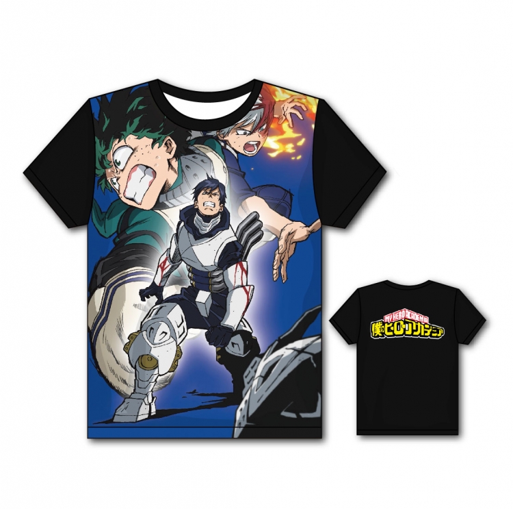 My Hero Academia Full color printing flower short sleeve T-shirt S-5XL, 8 sizes MH11