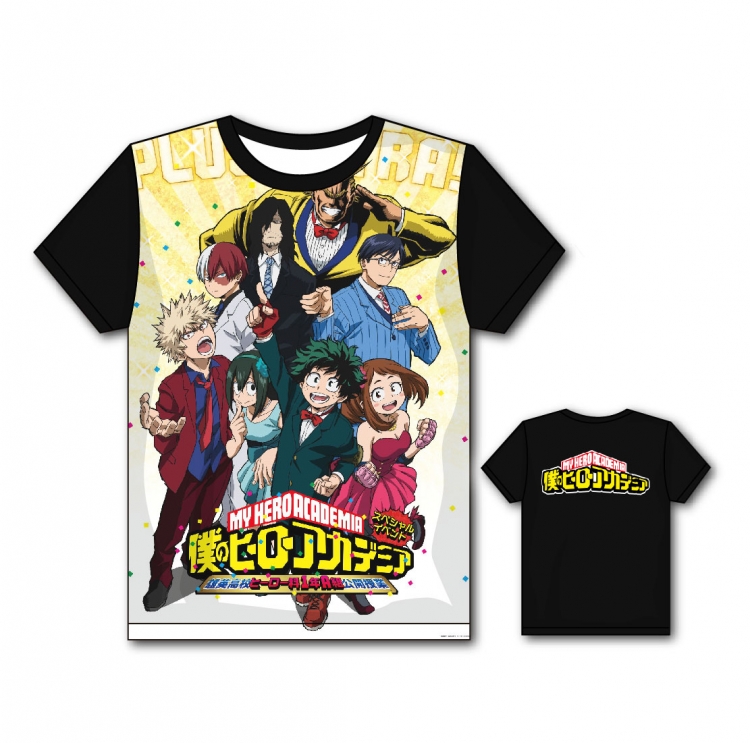 My Hero Academia Full color printing flower short sleeve T-shirt S-5XL, 8 sizes MH6