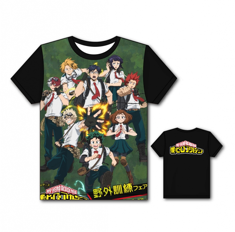 My Hero Academia Full color printing flower short sleeve T-shirt S-5XL, 8 sizes MH58