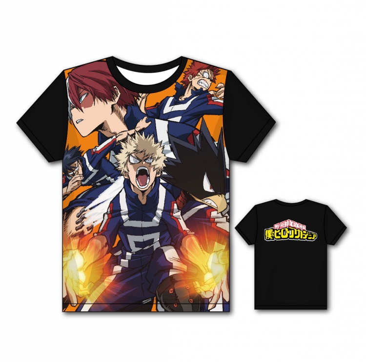 My Hero Academia Full color printing flower short sleeve T-shirt S-5XL, 8 sizes MH10