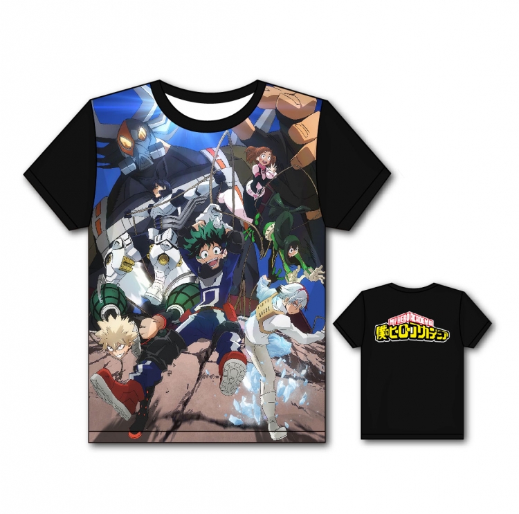 My Hero Academia Full color printing flower short sleeve T-shirt S-5XL, 8 sizes