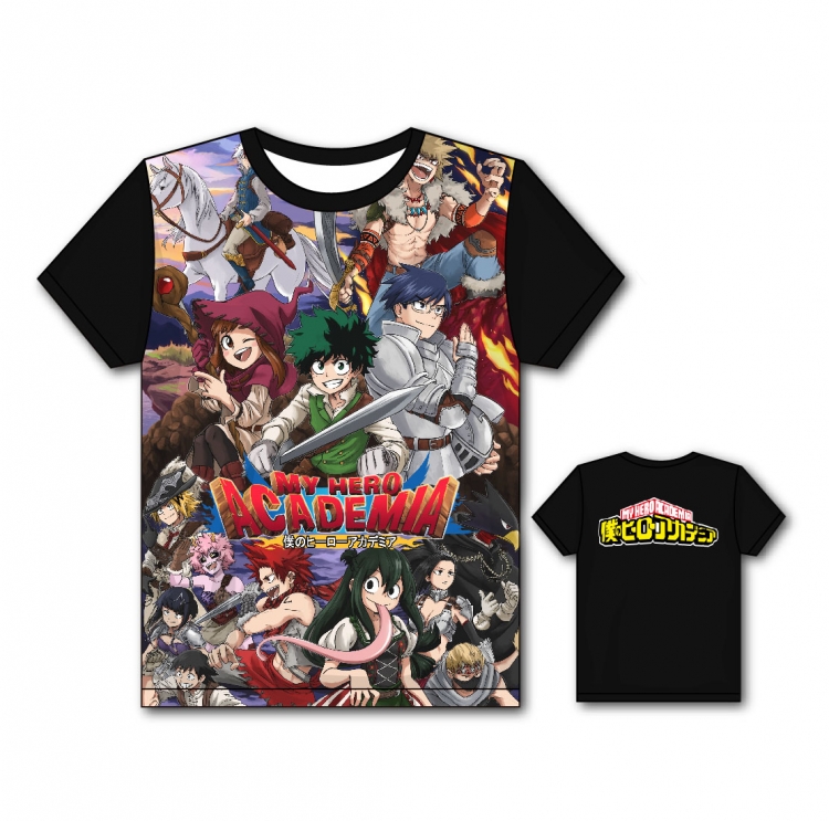 My Hero Academia Full color printing flower short sleeve T-shirt S-5XL, 8 sizes MH54