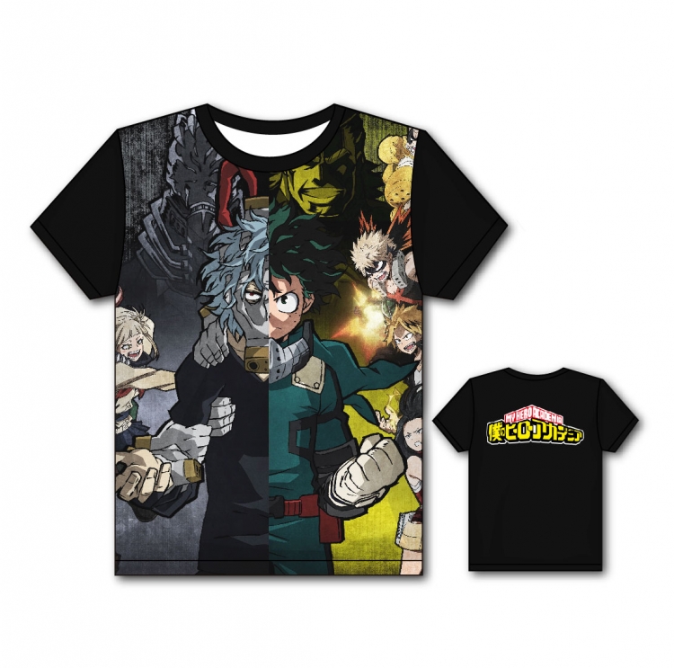 My Hero Academia Full color printing flower short sleeve T-shirt S-5XL, 8 sizes MH23